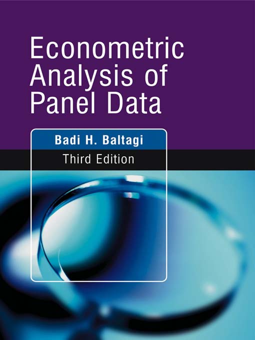 Title details for Econometric Analysis of Panel Data by Badi Baltagi - Available